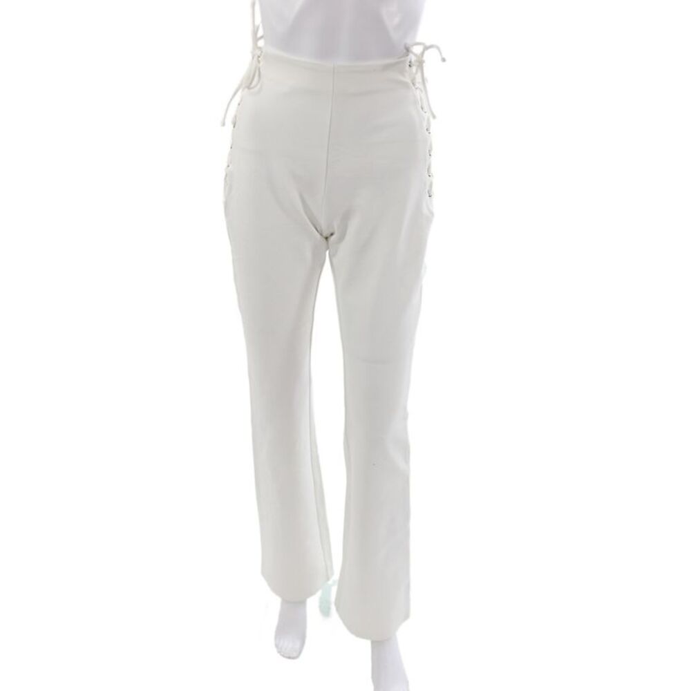 Superdown Womens White Lace Up Dress Pants Size S